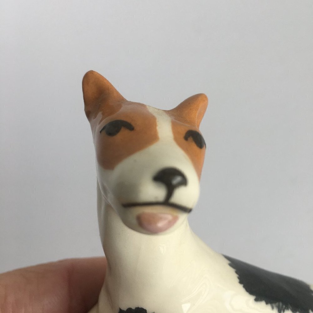 Vintage Dog Figurine Statue - Possibly Bull Terrier or Basenji? - Picture 7 of 12